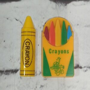 Crayon Refrigerator Magnets Donald Duck Vintage Lot of 2 Fridge Magnets